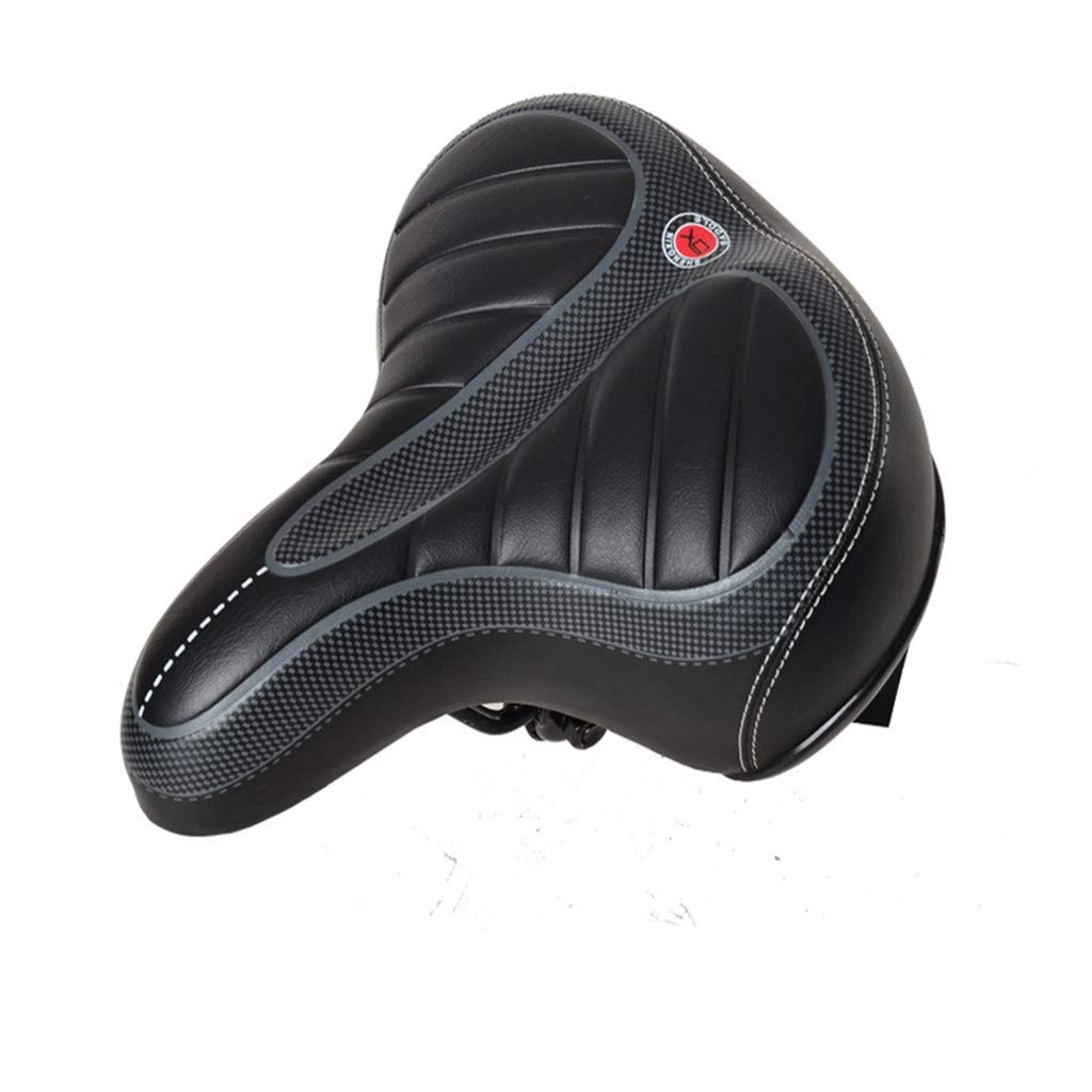 **Women's & Men's Comfortable Wide Gel Bike Seat Cover - Soft Cushioned Saddle for Mountain & Road Bikes - Black One Size - Perfect for Commuting, Cycling & Long-Distance Rides**