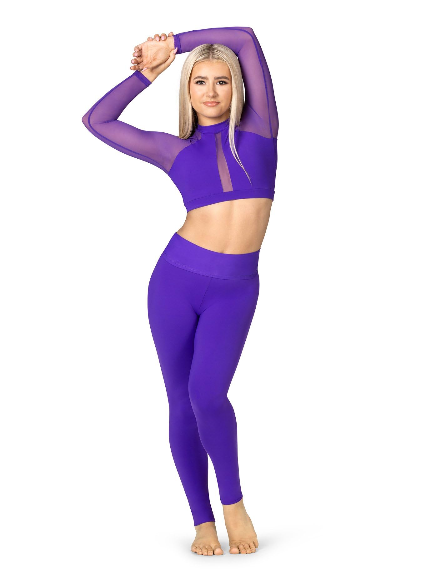 Women's High Waist Compression Leggings for Yoga, Workout & Dance - Tummy Control Fitness Pants for Running, Gym & Activewear