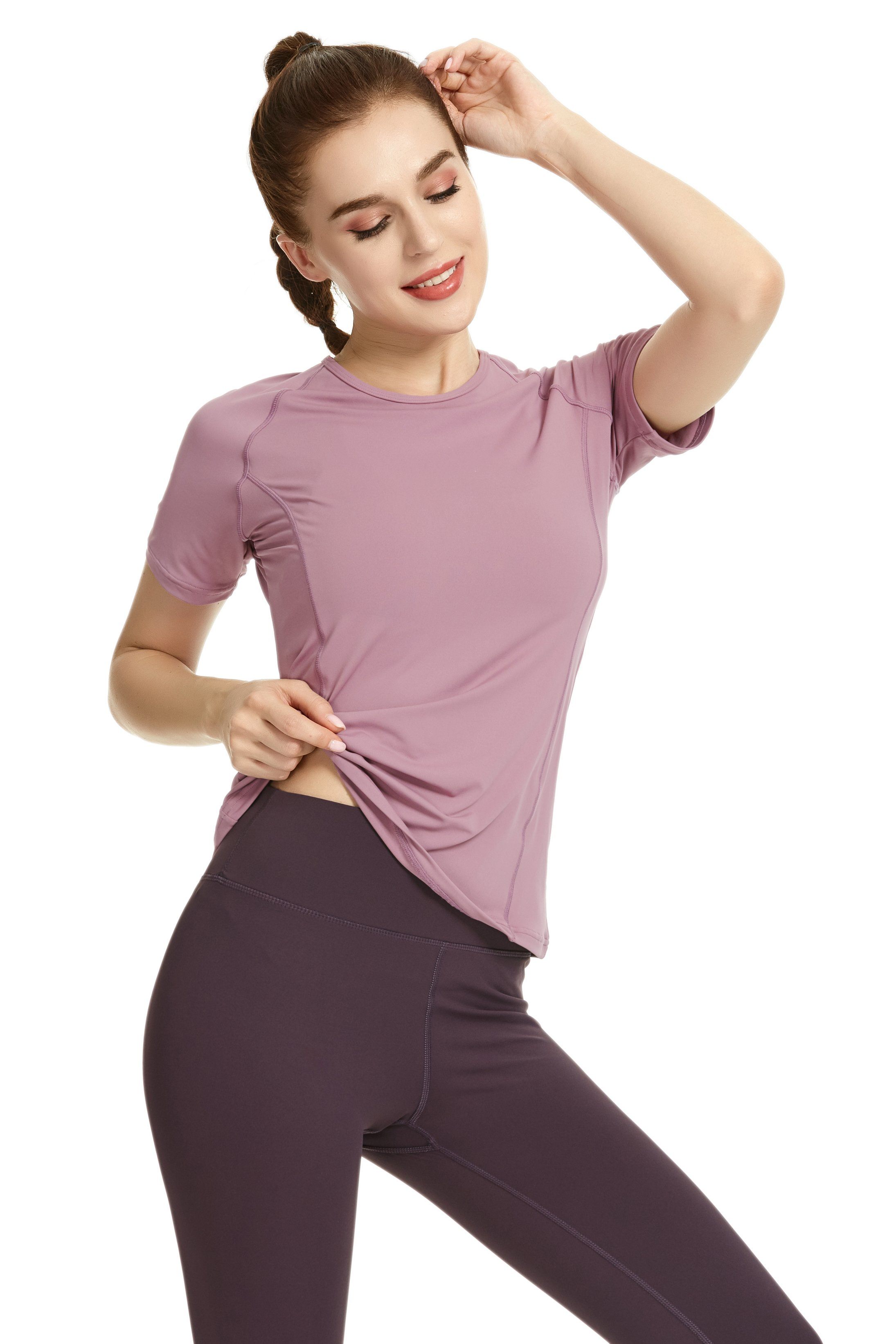 Mix & Mesh T-Shirt - Breathable Short Sleeve Sports Shirt for Men & Women - Gym Workout, Running, Yoga & Casual Wear