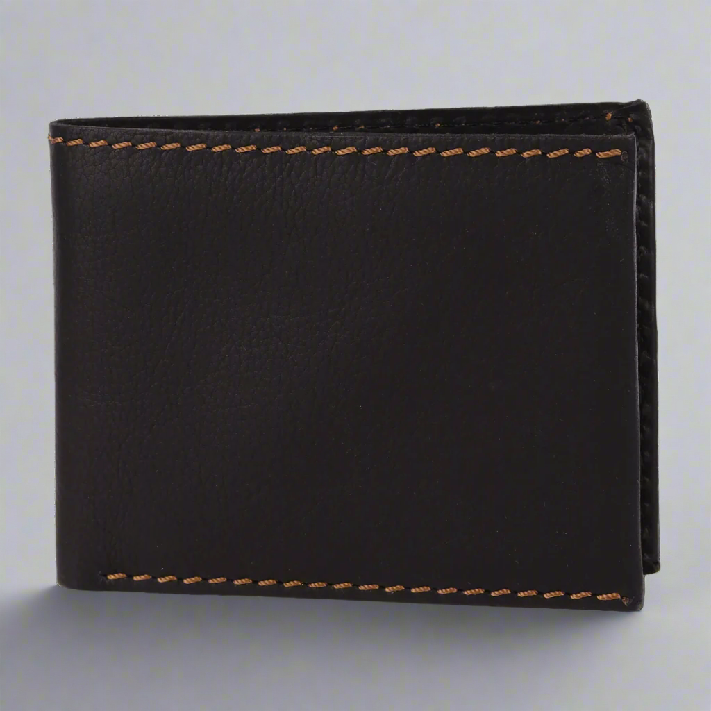 MET Men's Bifold RFID Blocking Leather Wallet - Slim Flip Up Design for Cash & Cards - Perfect for Travel, Business & Everyday Use