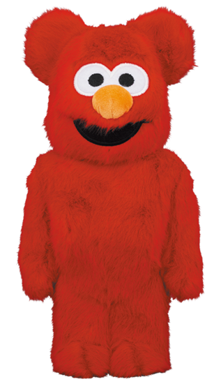 MEDICOM TOY BE@RBRICK ELMO Costume Ver.2.0 400% Collectible Bearbrick Figure - Perfect for Display, Gifts & Pop Culture Collections