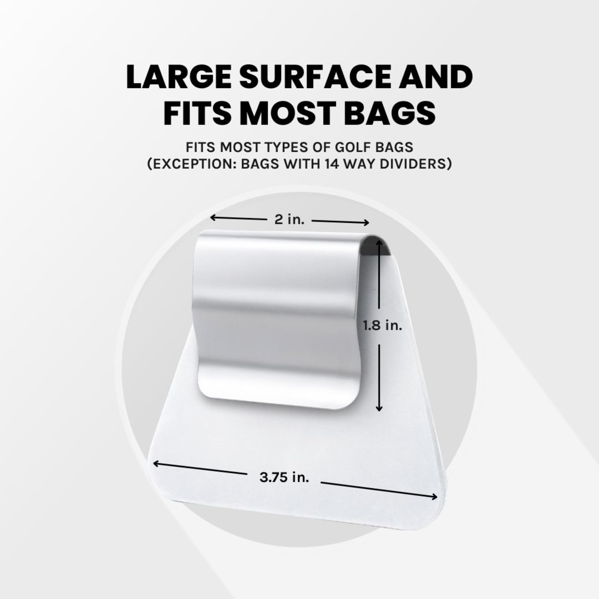 Premium Steel Golf Bag Hub - Durable Magnetic Accessory Holder for Golf Clubs & Gear | Secure & Easy Access to Golf Tools on the Course | Perfect for Golfers, Caddies & Driving Range Practice