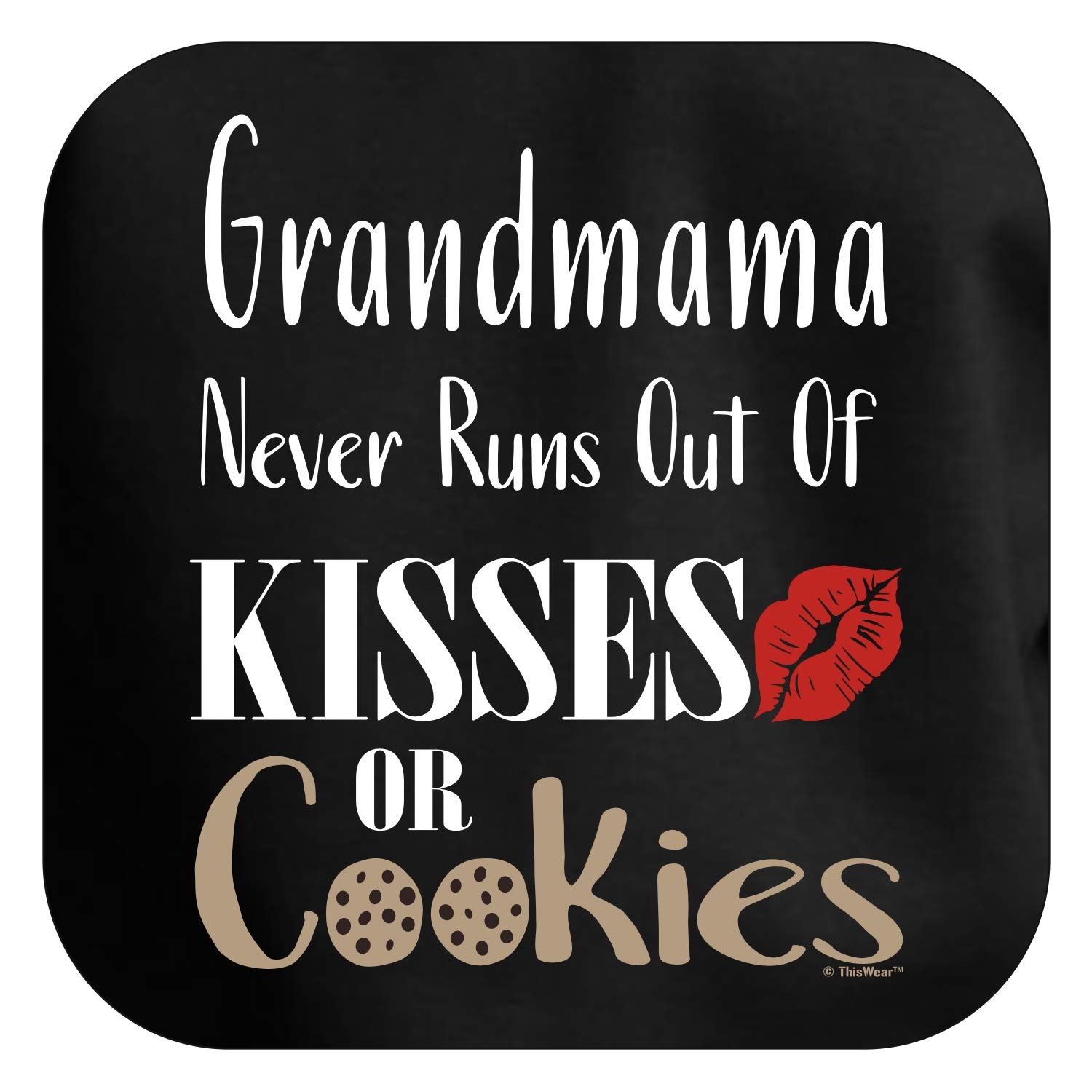 Grandma Never Runs Out of Kisses Cookies Premium Hoodie Sweatshirt - Cozy Pullover for Family Gatherings, Christmas Gifts & Casual Winter Wear
