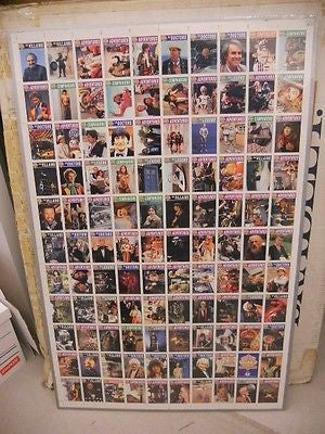 Vintage 1990 Doctor Who Rare Uncut Trading Card Sheet - Collectible Memorabilia for Fans & Enthusiasts | Perfect for Display, Framing, and Gifts