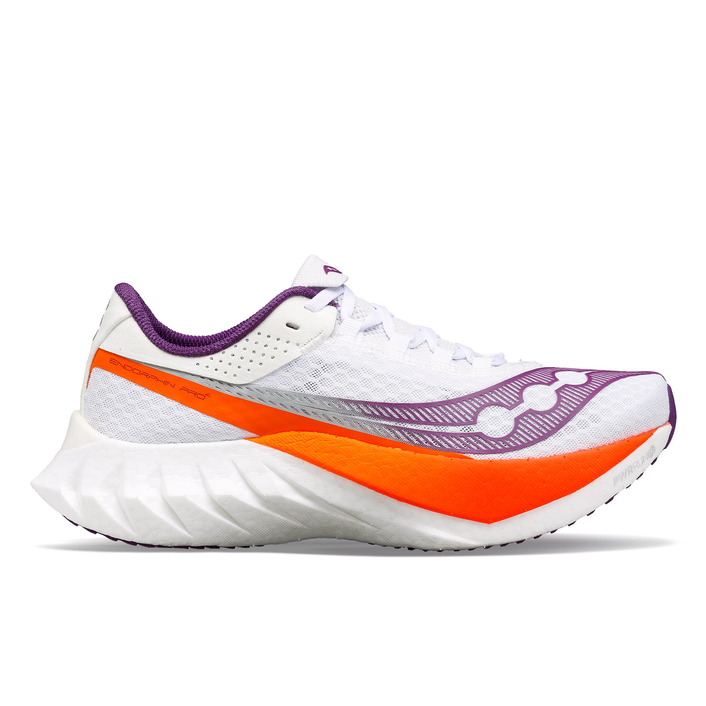 Women's Endorphin Pro 4 Running Shoes - White/Violet - Lightweight & Responsive for Marathon Training & Road Racing