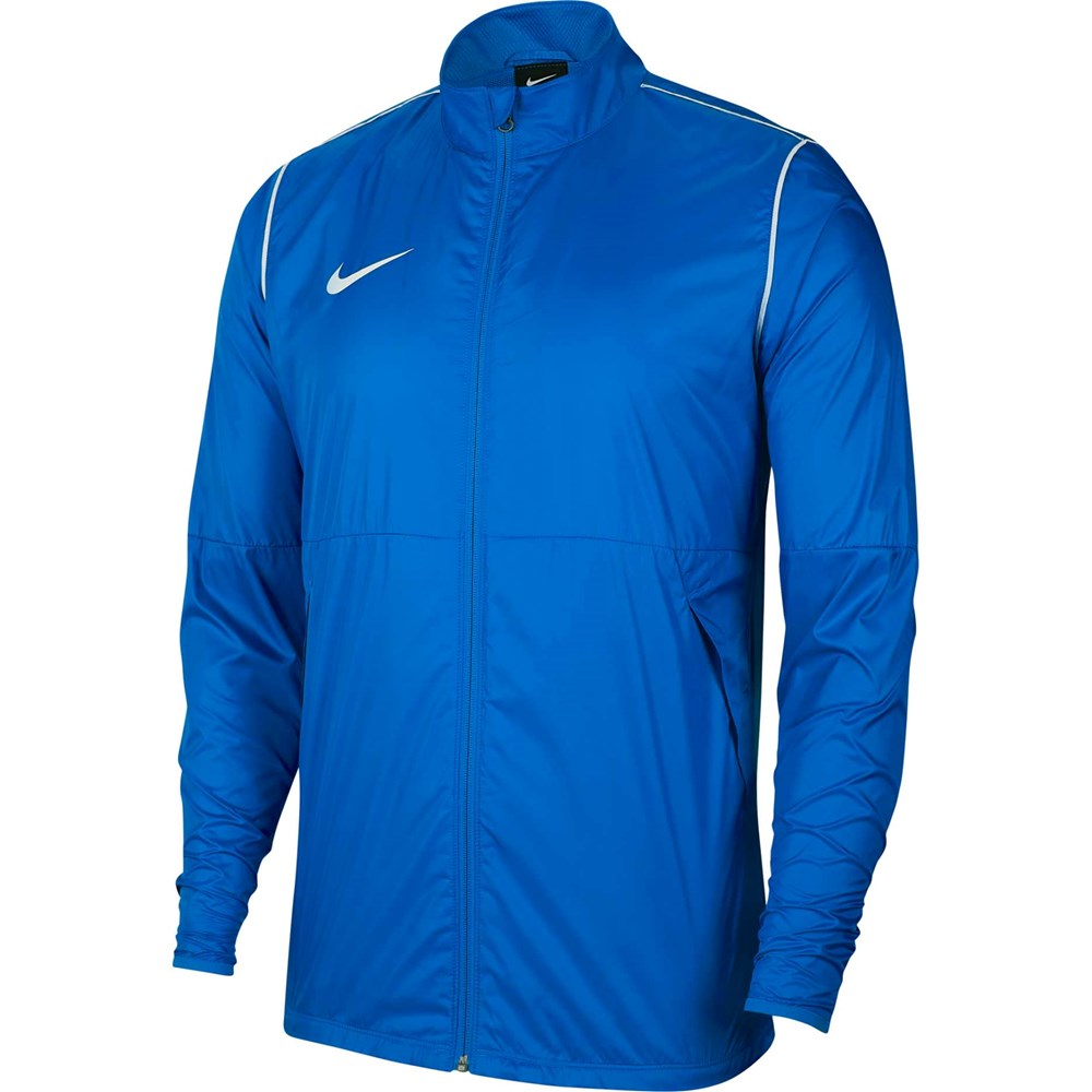 Nike Youth Park 20 Waterproof Rain Jacket for Boys & Girls - Royal Blue | Lightweight Windbreaker for Outdoor Sports & School Activities