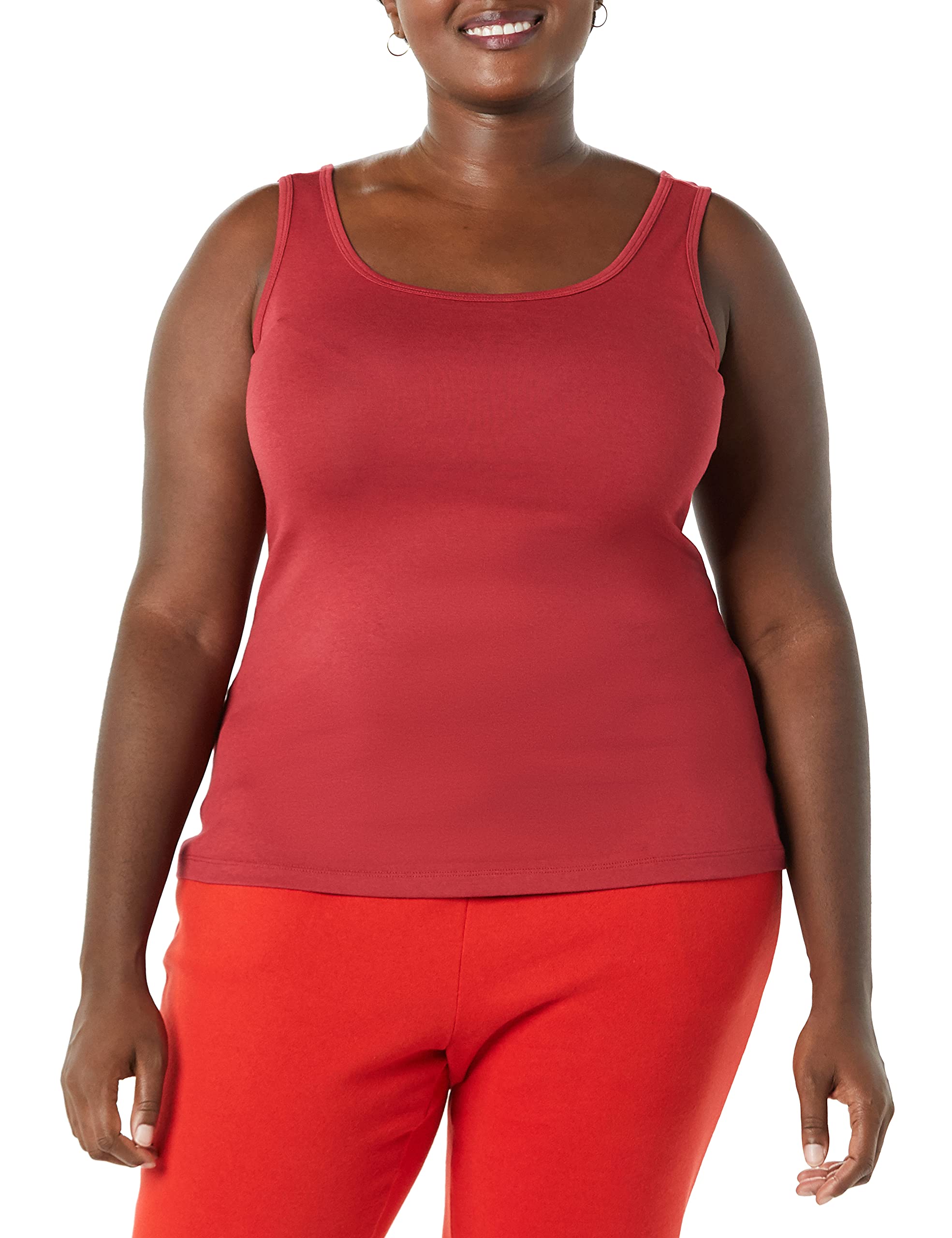 Amazon Essentials Women's Plus Size Tank Top - Soft Stretch Camisole for Casual Wear, Layering & Summer Outfits