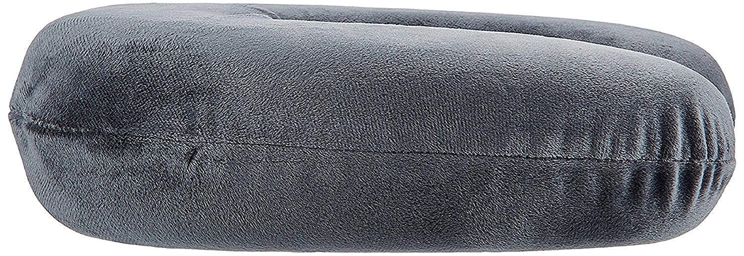 Jassi Neck Support Travel Pillow - Comfortable for Car, Train, Flight & Bus - Ergonomic Design for Neck Pain Relief - Perfect for Travel, Office & Home Use (Grey)