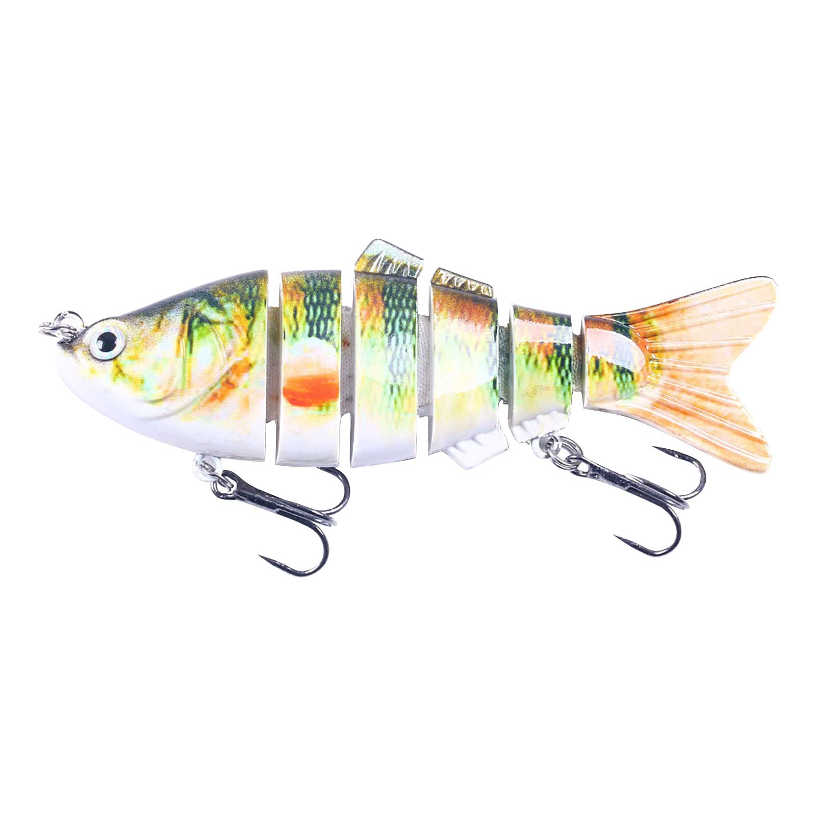 YaYiYa Fishing Lures 10Cm 18G Multi-Segment Hard Bait with Sharp Hooks - Realistic Artificial Fishing Bait for Bass, Trout, and Freshwater Fishing - Perfect for Casting, Trolling, and Ice Fishing Adventures