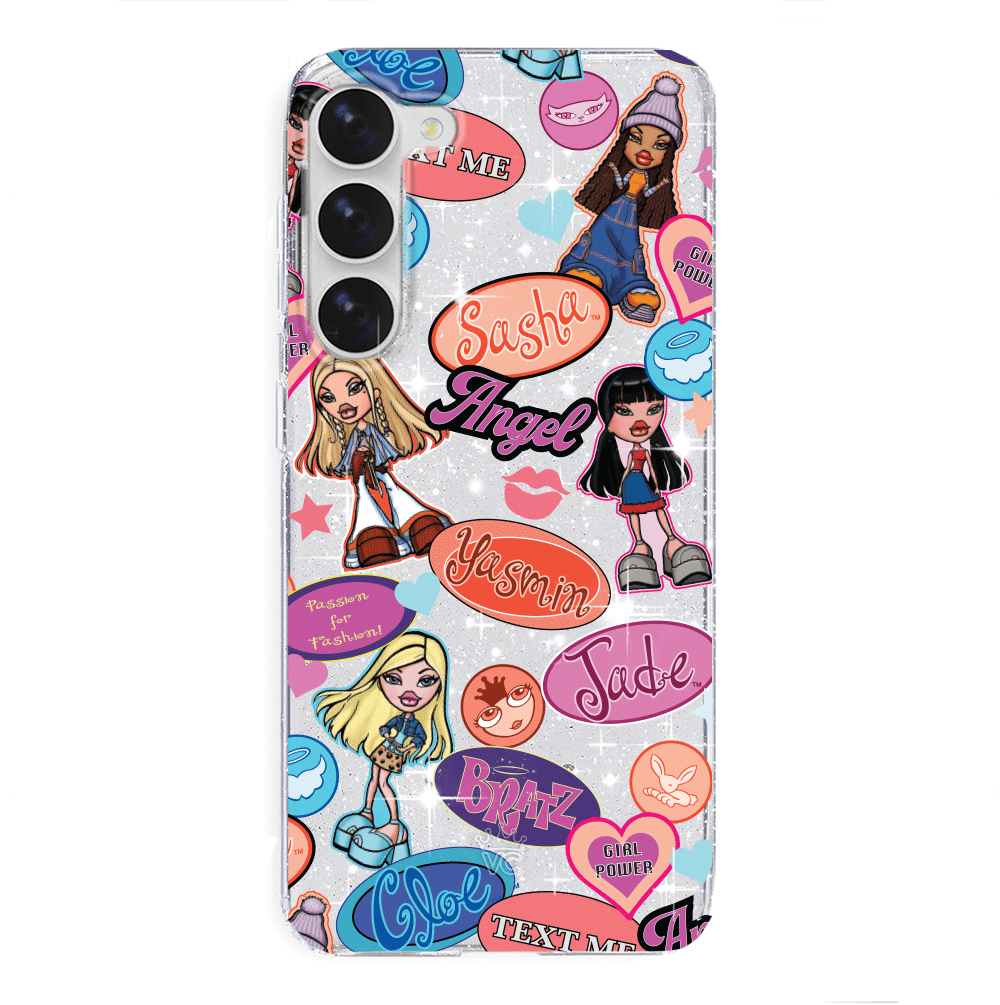 Bratz Glitter Phone Case for Samsung Galaxy - Trendy Protective Cover for Girls, Teens & Bratz Fans | Perfect for School, Parties & Everyday Use