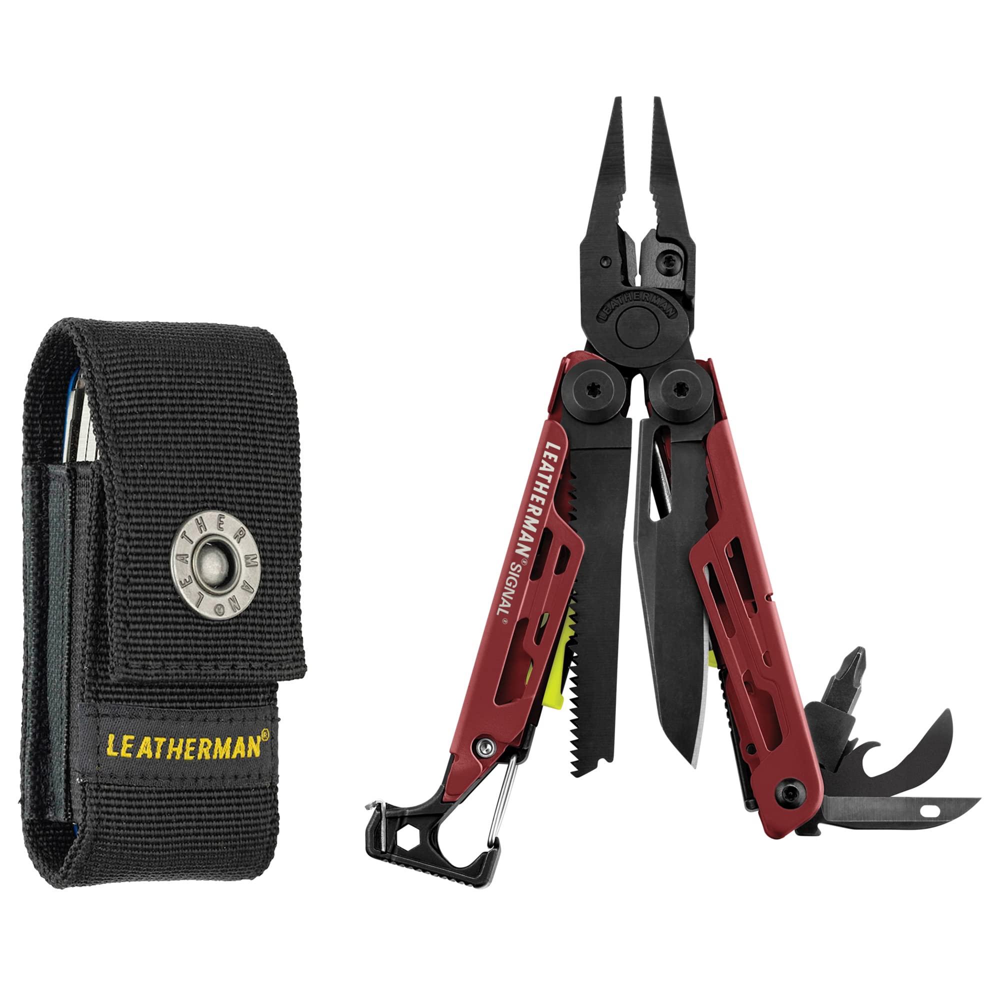 LEATHERMAN Signal Multi-Tool - 19-in-1 Survival Gear with Fire Starter & Emergency Whistle | Perfect for Camping, Hiking & Outdoor Adventures