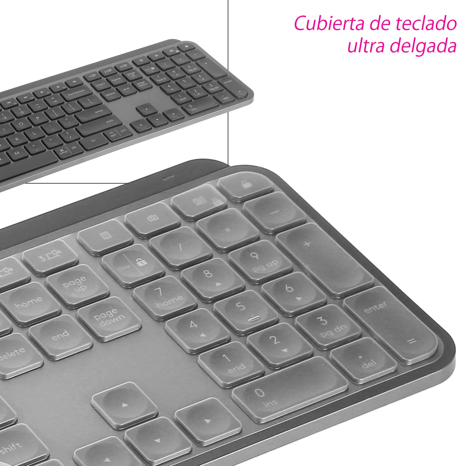 Ultra Thin Clear Keyboard Cover for Logitech MX Keys S/MX Keys/Craft - US Layout Keyboard Protector Skin | Perfect for Office, Home & Travel Use