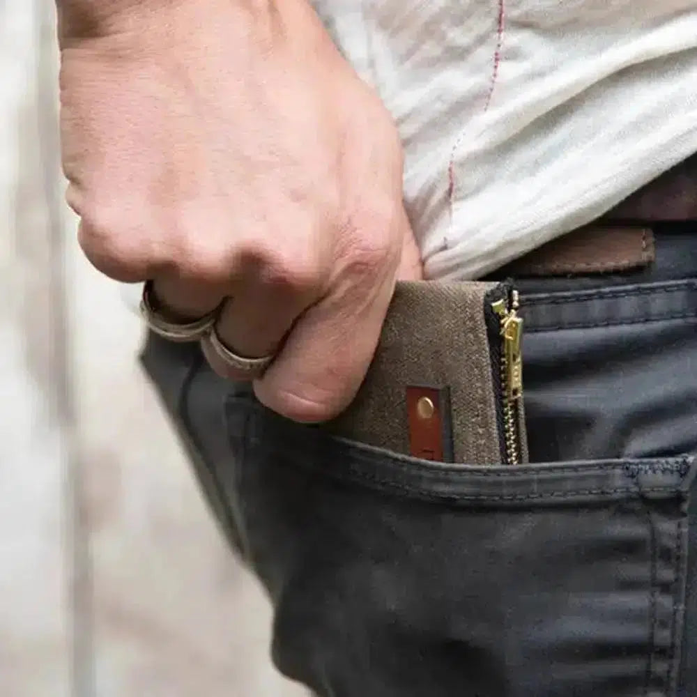 Premium Leather Peg and Awl Pouch No.1 - The Spender Pouch for Cash, Cards & Essentials | Durable Handmade Wallet Organizer for Men & Women | Perfect for Travel, Daily Use & Gift Giving