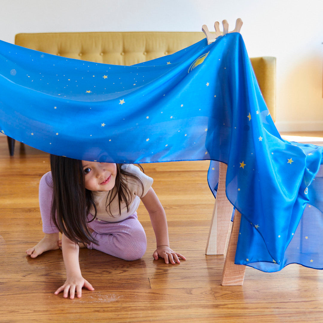 Sarah's Silks Fort Kit - Premium Play Silk for Kids, DIY Castle & Playhouse Building - Perfect for Imaginative Play, Indoor & Outdoor Fun