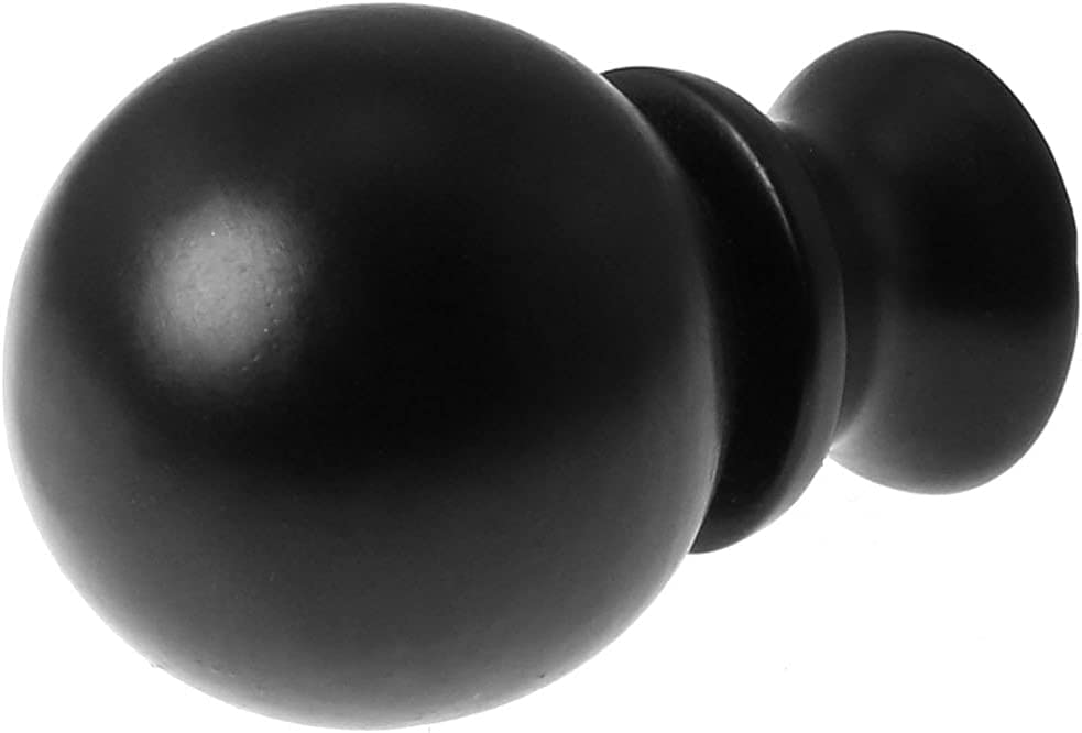 2-Pack 1.5 Inch Oil Rubbed Black Steel Ball Lamp Finials - Decorative Knob for Lamp Shades & Harp Holders - Perfect for Table Lamps, Floor Lamps & Chandeliers