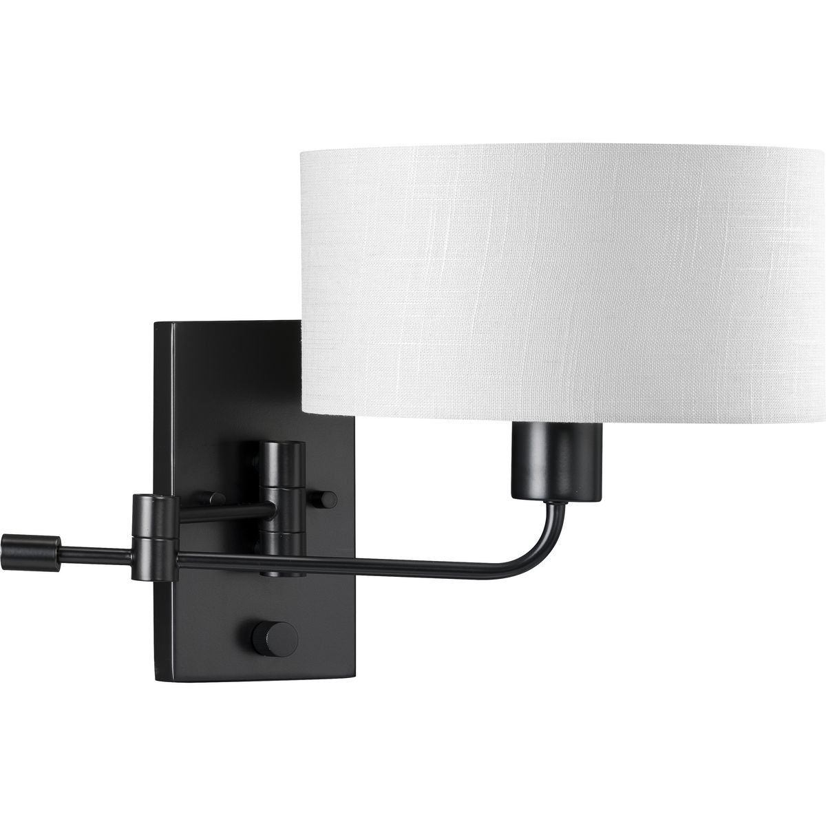 Carrick Collection One Light Summer Linen Shade Wall Light - Vintage Style Sconce for Bedroom, Living Room & Porch Lighting