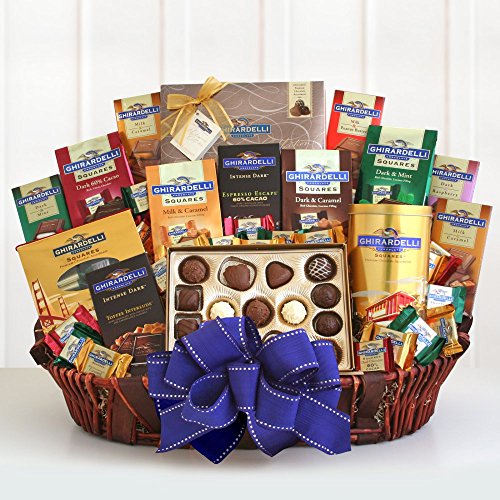 Ghirardelli Ultimate Indulgence Gift Basket - Premium Chocolate Assortment for Holidays, Birthdays & Corporate Gifting | Luxury Gourmet Treats for Chocolate Lovers