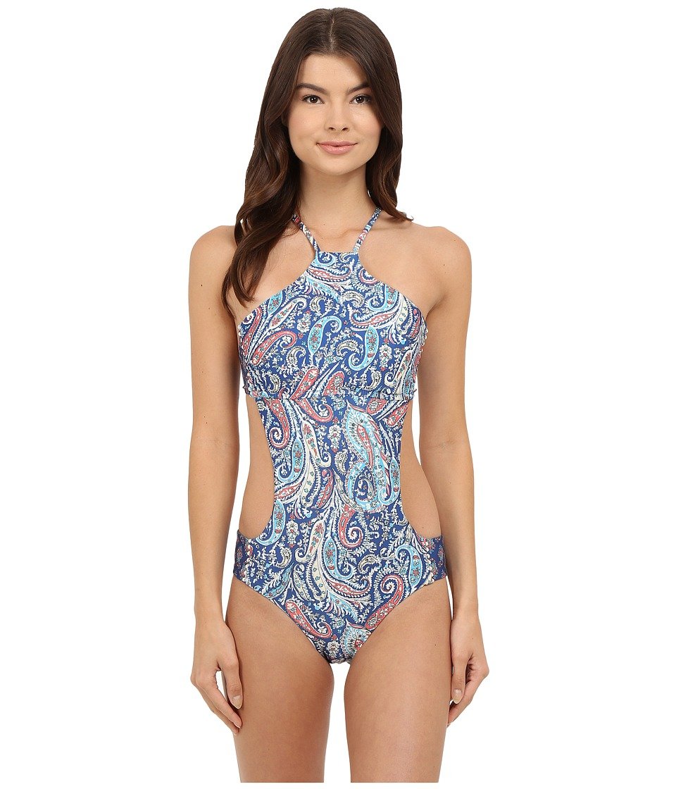 Lucky Brand Women's Floral One Piece Swimsuit with Removable Cups - Stylish Bathing Suit for Beach, Pool & Vacation | Comfortable Swimwear for Women