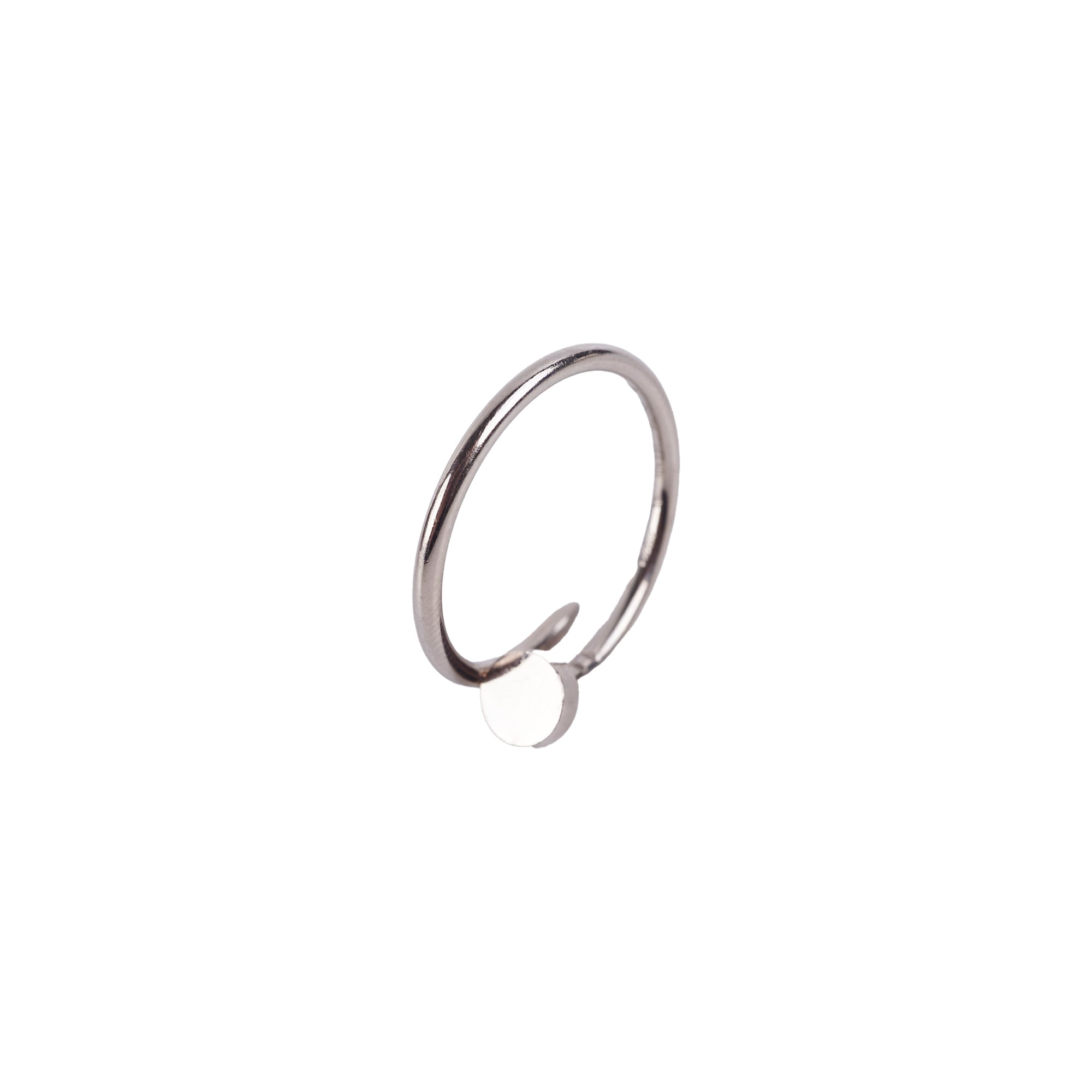 Cartier Juste Un Clou 18K White Gold Small Model Ring Size 58 - Luxury Jewelry for Women, Perfect for Weddings, Anniversaries & Special Occasions