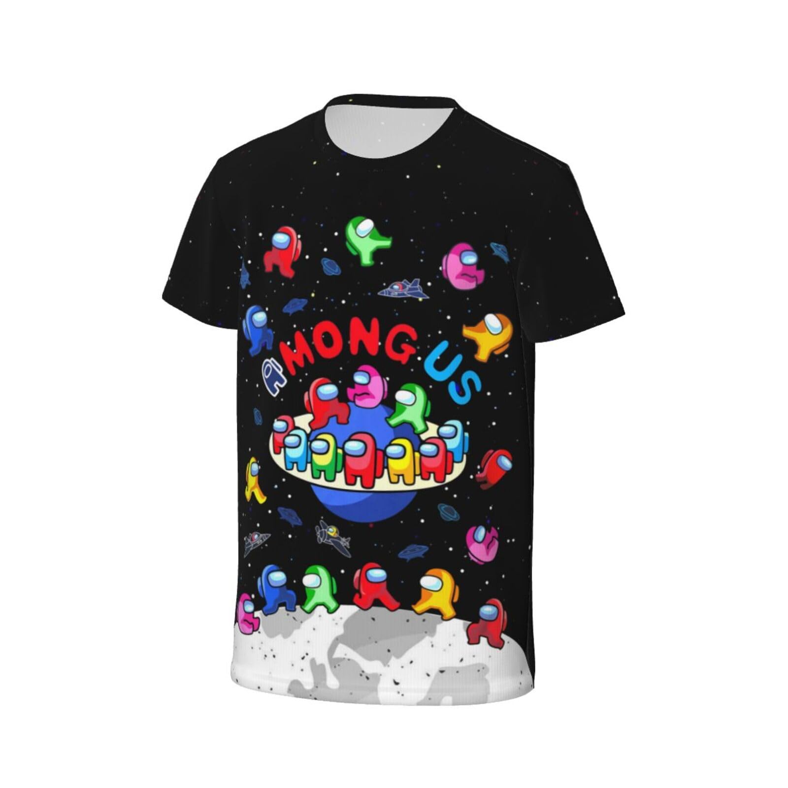 Boys' Short Sleeve Gaming Graphic T-Shirt - 3D Printed Cartoon Crewneck Tee for Kids & Teens (Ages 6-16) - Perfect for School, Gaming & Casual Wear