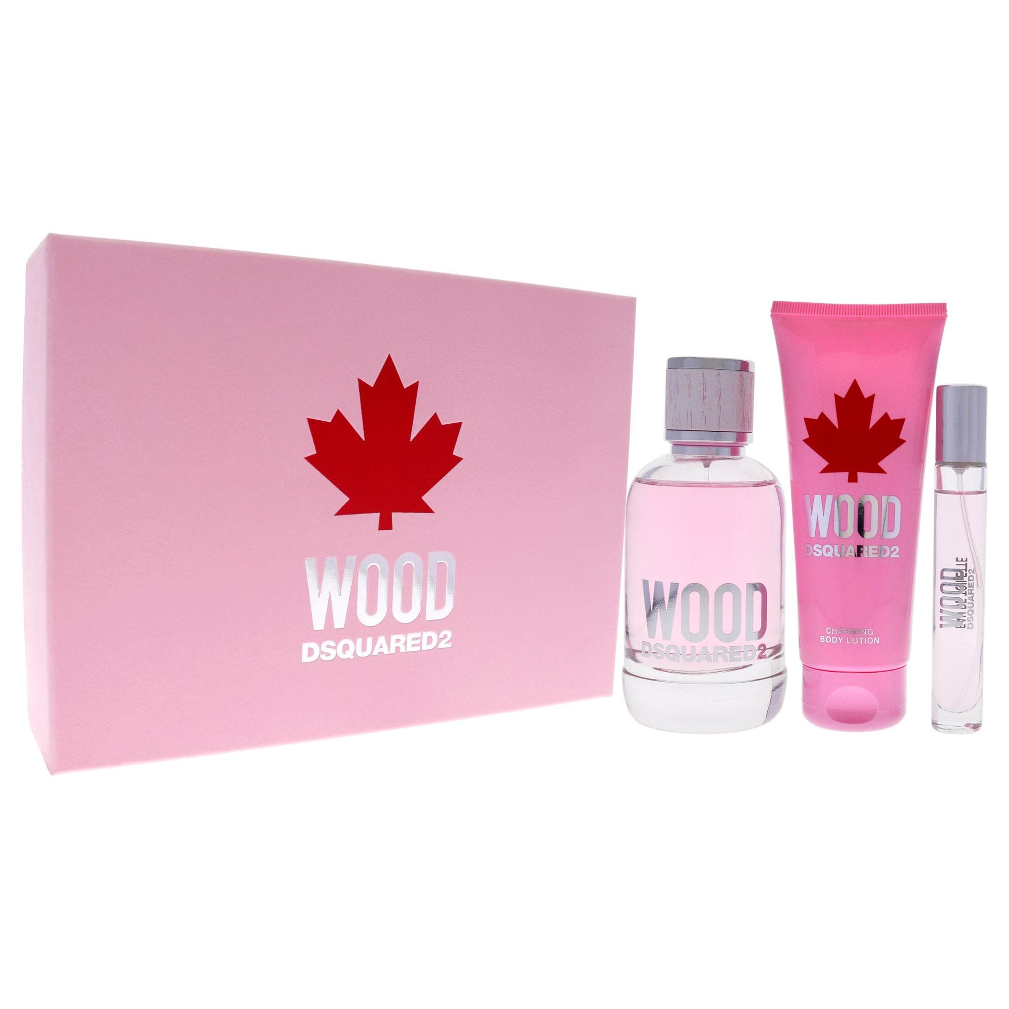 DSQUARED2 Wood Pour Femme Women's Perfume Gift Set - 3 Piece Eau de Parfum Collection for Her, Luxury Fragrance Gift for Birthday, Anniversary & Special Occasions | Day & Night Wear, Office & Date Night Scent