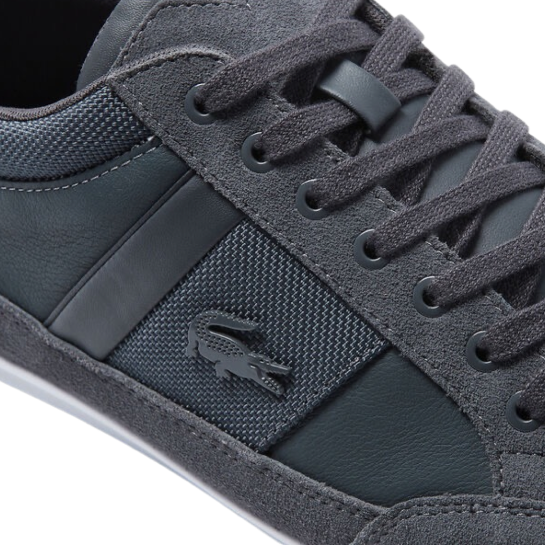 Lacoste Chaymon 222 CMA Sneakers - Dark Grey & White Men's Casual Shoes for Walking, Running & Everyday Wear