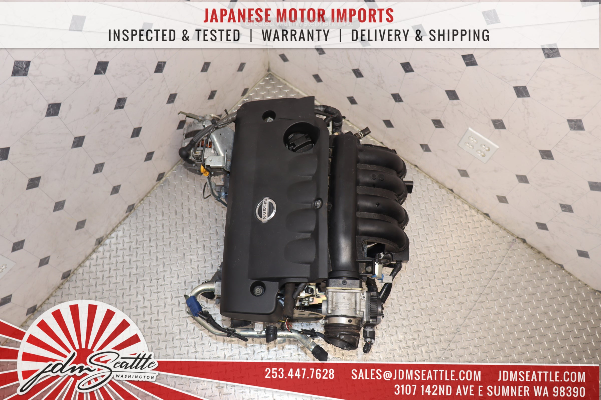 JDM QR25DE 2.5L DOHC Engine for 2002-2006 Nissan Altima & Sentra - High Performance Replacement Motor - Perfect for Engine Swap & Car Restoration Projects