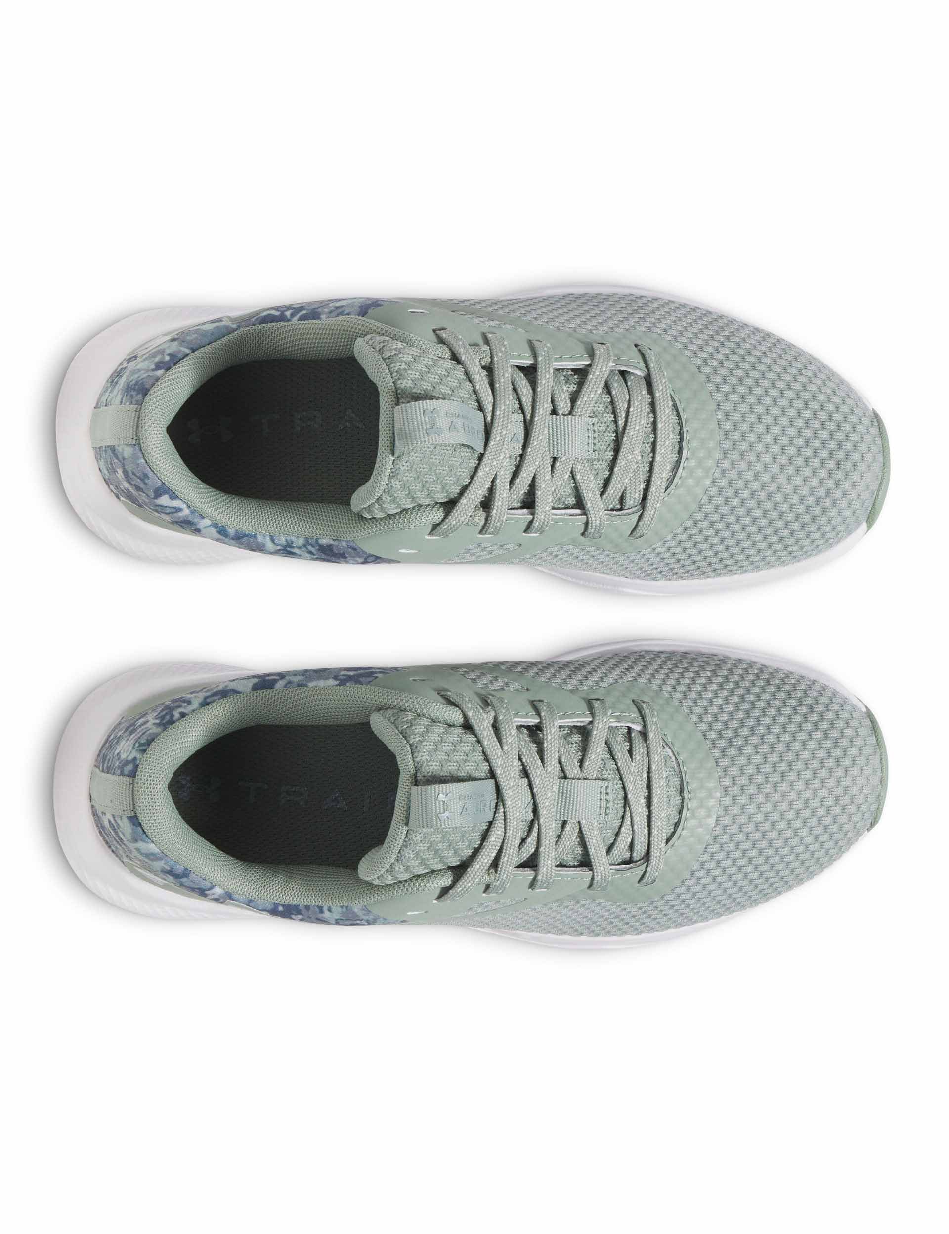 Charged Aurora 2+ Running & Training Shoes for Men/Women - Lightweight Silica Green/White/Metallic Silica Athletic Shoes for Gym, Jogging & Outdoor Workouts