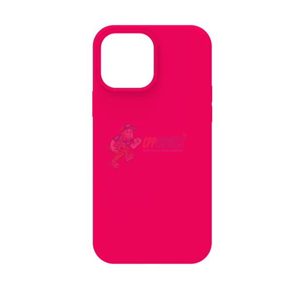 iPhone 13 Pro Max Case - Slim Soft Silicone Shockproof Cover with Fluorescent Rose Red Color | Perfect for Daily Protection & Drop Resistance