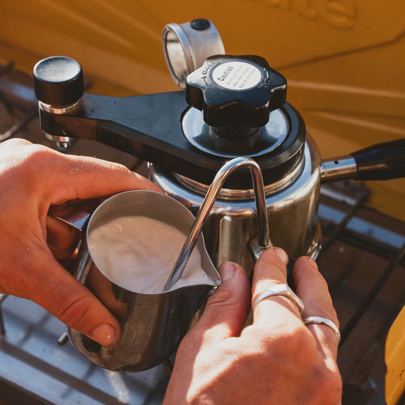Bellman Stovetop Milk Steamer 50SS - Professional Espresso Frother for Lattes & Cappuccinos - Perfect for Home Baristas & Coffee Enthusiasts