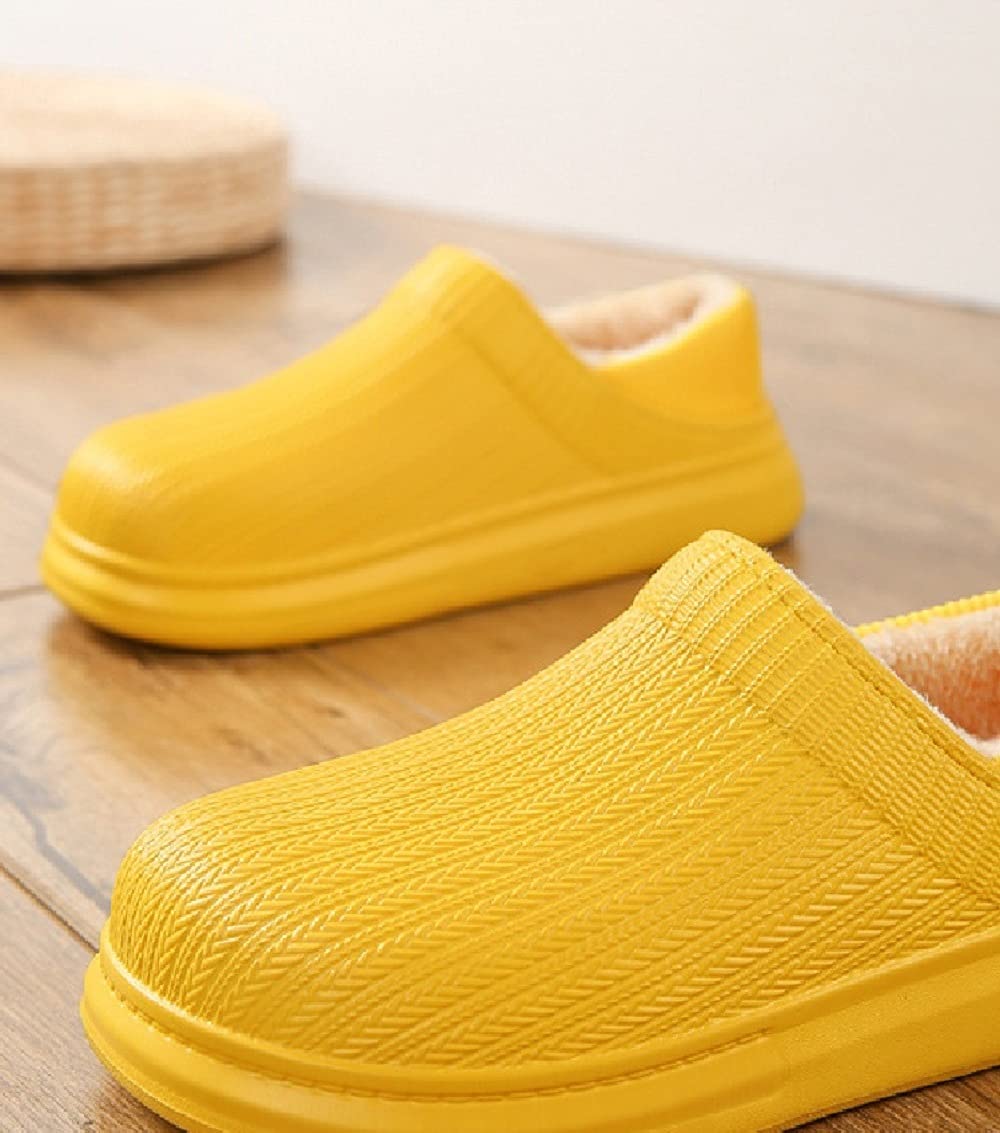 Women's Waterproof Plush House Slippers - Cozy Winter Indoor/Outdoor Slippers for Girls - Perfect for Home, Travel & Cold Weather Comfort