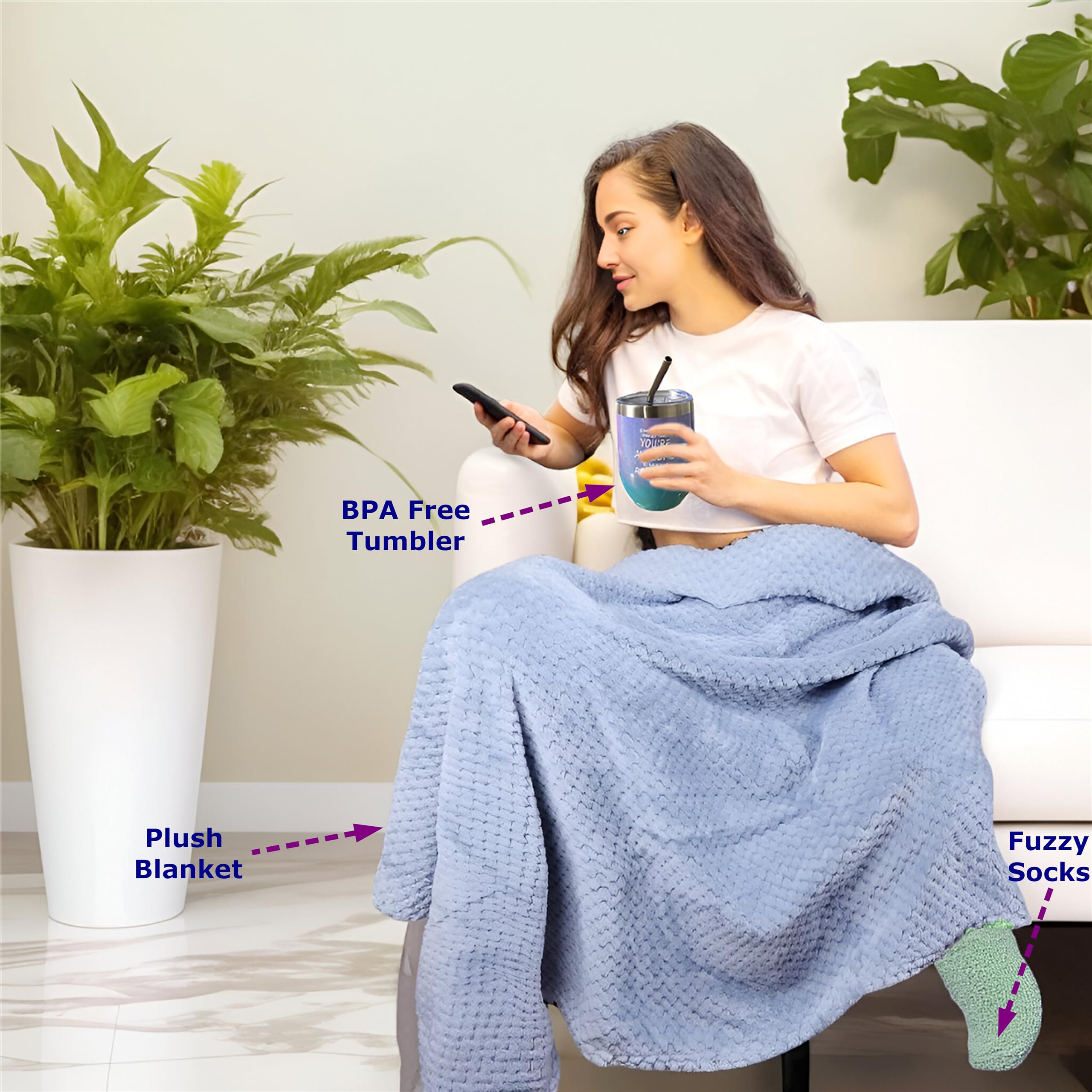 18-Piece Get Well Soon Gift Set for Women - Spa Care Package with Cozy Blanket, Perfect for Relaxation - Unique Birthday, Mother's Day Gifts for Mom, Sister, Wife & Best Friend - Ideal for Recovery, Self-Care & Special Occasions