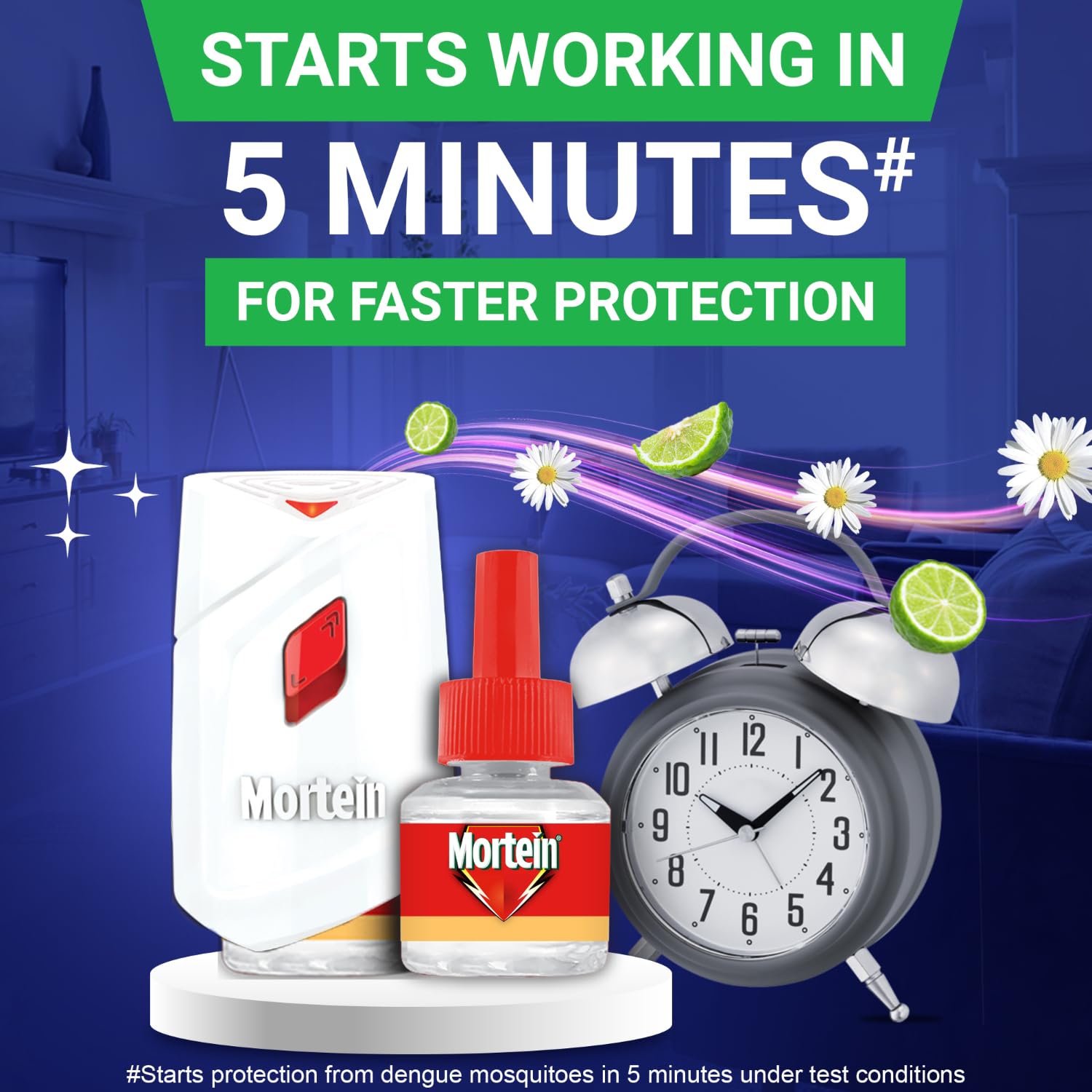 Mortein SmartPlus Mosquito Repellent Refill 45ml x 6 Pack - Buy 4 Get 2 Free | Fits All Electric Mosquito Killers | 100% Protection Against Dengue & Zika Mosquitoes | Ideal for Home, Bedroom, Outdoor & Travel Use