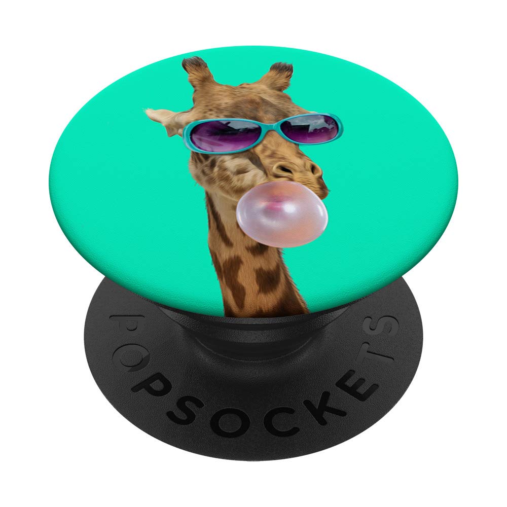 Adorable Bubblegum Giraffe Plush Toy with Sunglasses - Perfect for Kids' Room Decor, Birthday Gifts & Photo Props