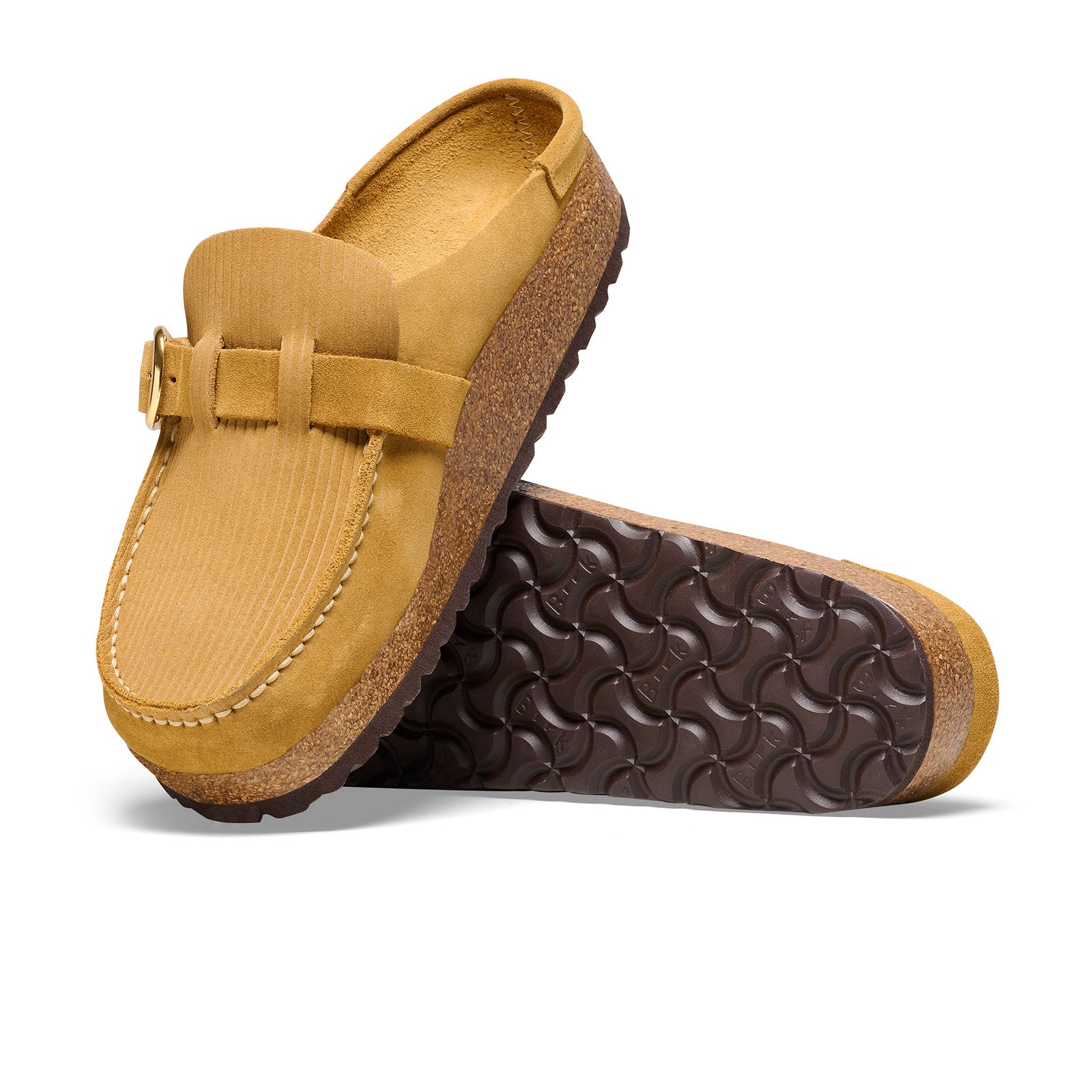 Birkenstock Buckley Narrow Clog for Women - Corduroy Cork Brown Comfortable Slip-On Shoes | Perfect for Casual Wear, Home & Office Use