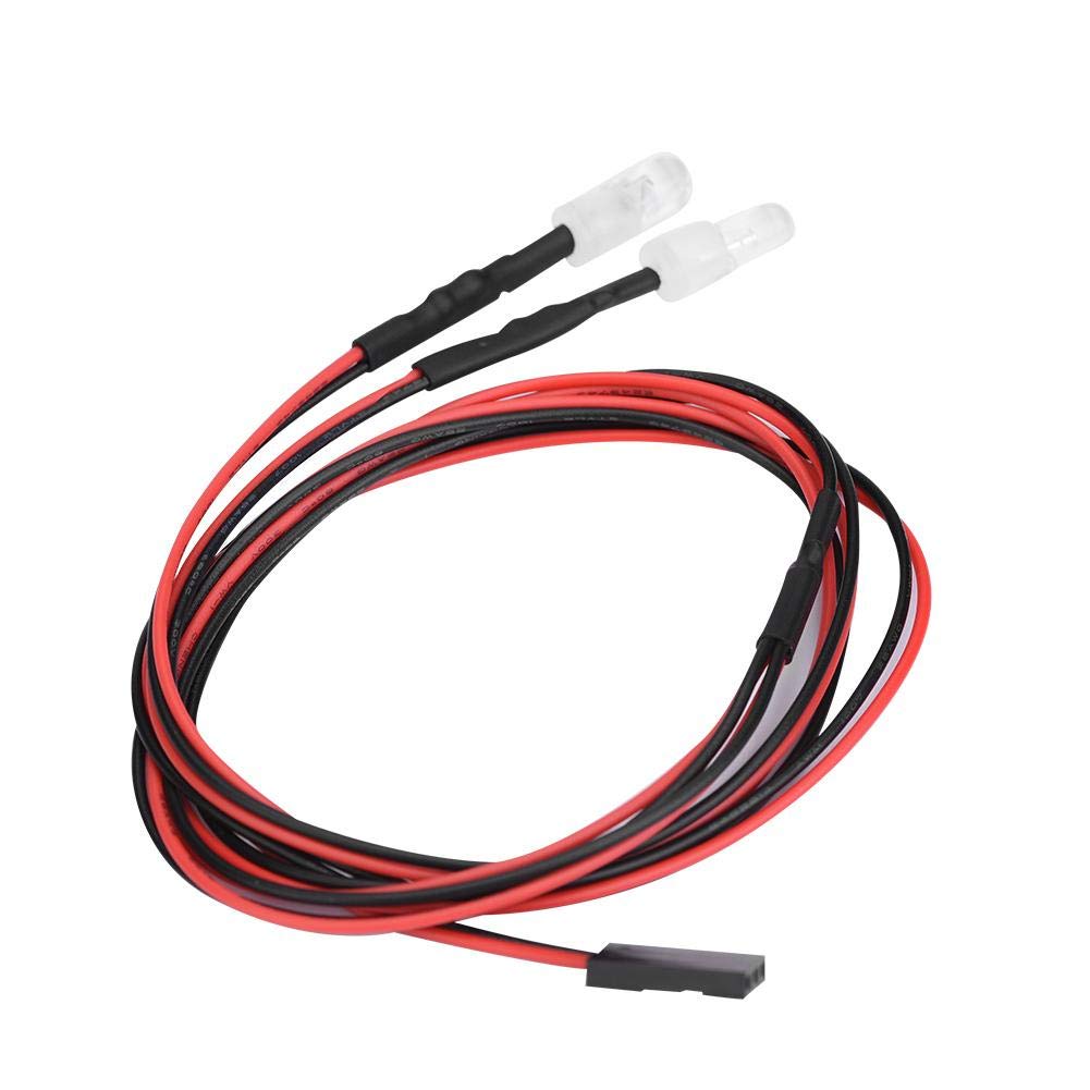 1/10 Scale RC Car LED Light Bar - 5mm Red Headlights for Drift Racing Models | Waterproof LED Accessories for Night Driving & Off-Road RC Vehicles