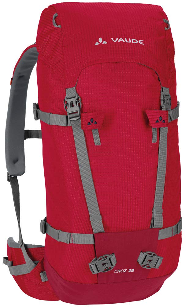 Vaude Croz 38+8 Hiking Backpack - Lightweight & Durable Daypack for Outdoor Adventures, Camping & Travel - Red