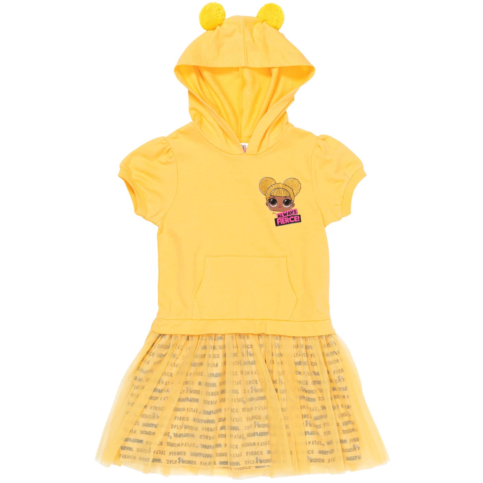 L.O.L. Surprise! Queen Bee Girls French Terry Cosplay Costume Dress for Kids & Teens - Perfect for Halloween, Birthday Parties & Dress-Up Play