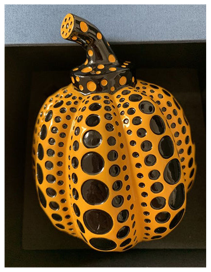 Yayoi Kusama Naoshima Yellow Pumpkin Japan Exclusive Art Sculpture - Perfect for Modern Home Decor & Art Collectors
