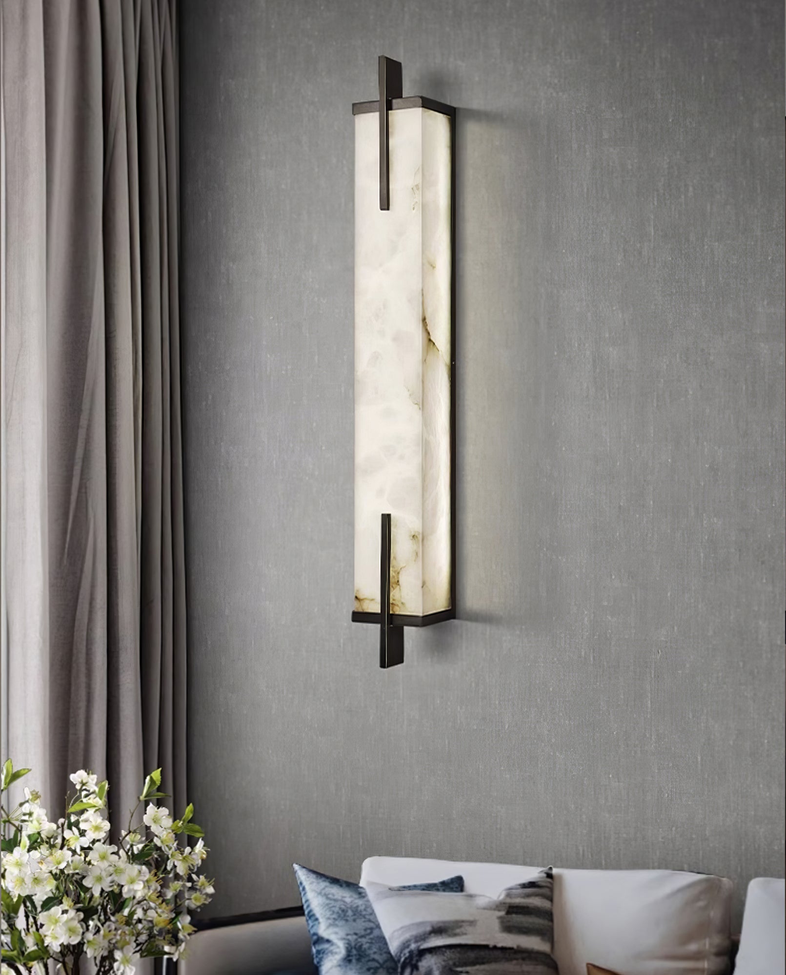 Calliope Wall Sconce Light Fixture - Modern Plug-in Wall Lamp for Bedroom, Living Room & Hallway - Elegant Home Decor Lighting for Indoor Spaces