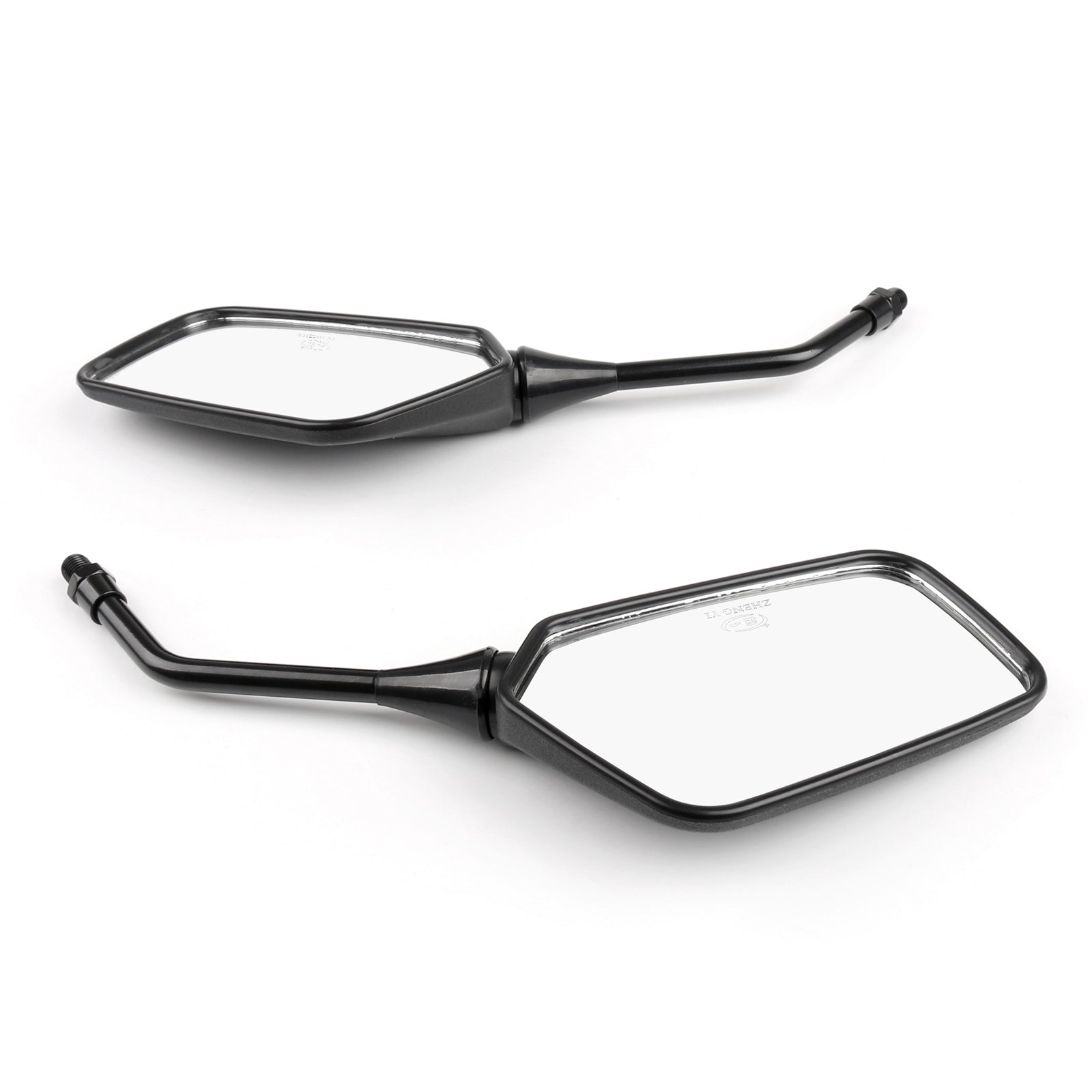 10mm Universal Motorcycle Rear View Mirrors - Compatible with Honda NX125 (1988-1997), CB250 Nighthawk (1991-2008) - Durable Adjustable Safety Mirrors for Better Road Visibility - Perfect for Cruising, Commuting & Long Distance Riding