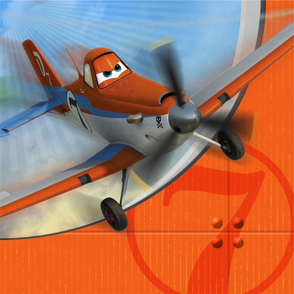 Disney Planes Themed Lunch Napkins - 16 Count Pack - Perfect for Kids' Parties, School Lunches & Themed Events