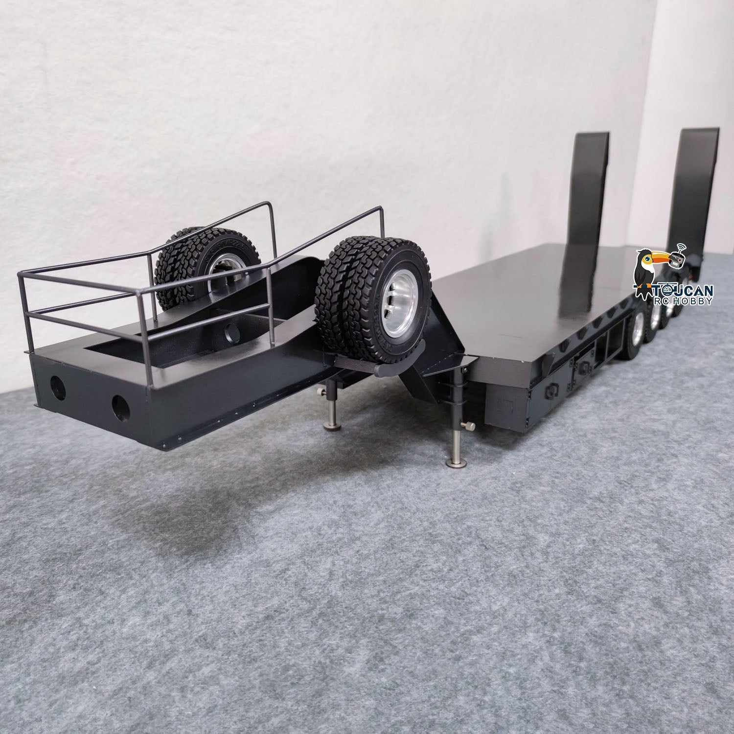 1/14 Scale JDM 189 RC Tractor Semi Trailer Truck - 4 Axle Metal Remote Controlled Toy with Electric Tailgate & Pre-Painted Assembly - Perfect for RC Car Enthusiasts & Collectors, Ideal for Racing, Display & Play Scenes