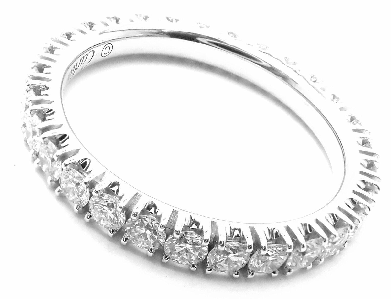 Cartier Étincelle De Cartier Platinum Diamond Eternity Band Ring - Size 51 (US 5.75) - Perfect for Weddings, Anniversaries & Special Occasions