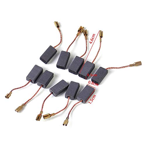 10pcs Carbon Brushes Replacement for Bosch GWS 580 GWS 850 C GWS 7-115 GWS C90A Angle Grinder - Durable Motor Brush Set for Smooth Power Tool Performance - Perfect for DIY Projects & Professional Workshop Use