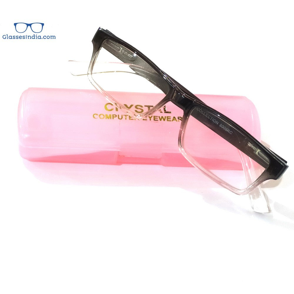 Blue Light Blocking Rectangle Computer Glasses for Men - Anti Eye Strain, UV Protection - Perfect for Gaming, Office Work & Screen Time