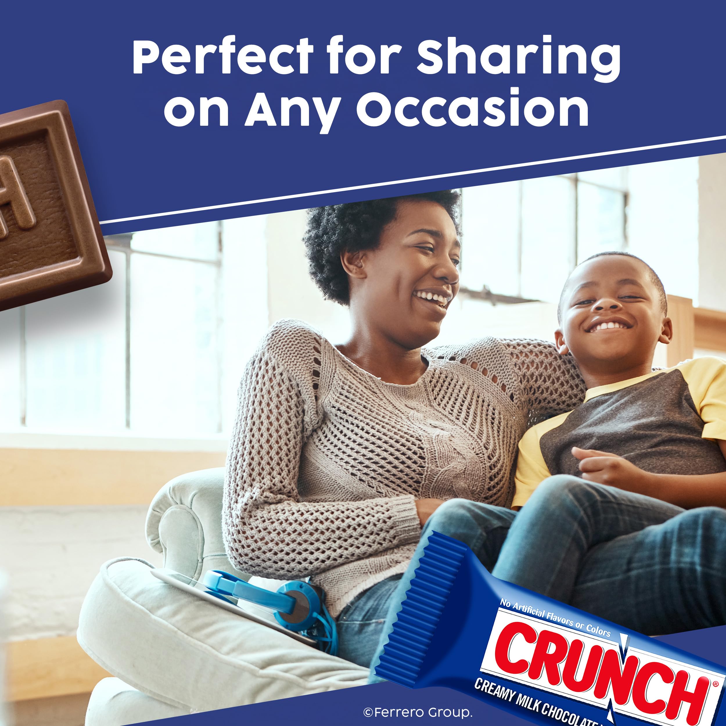 Buncha CRUNCH Bulk 12 Pack - Milk Chocolate & Crisped Rice Candy Bars (3.2 oz Each) - Perfect for Movie Theater Snacks, Holiday Gift Boxes, Christmas Stocking Stuffers & Party Favors