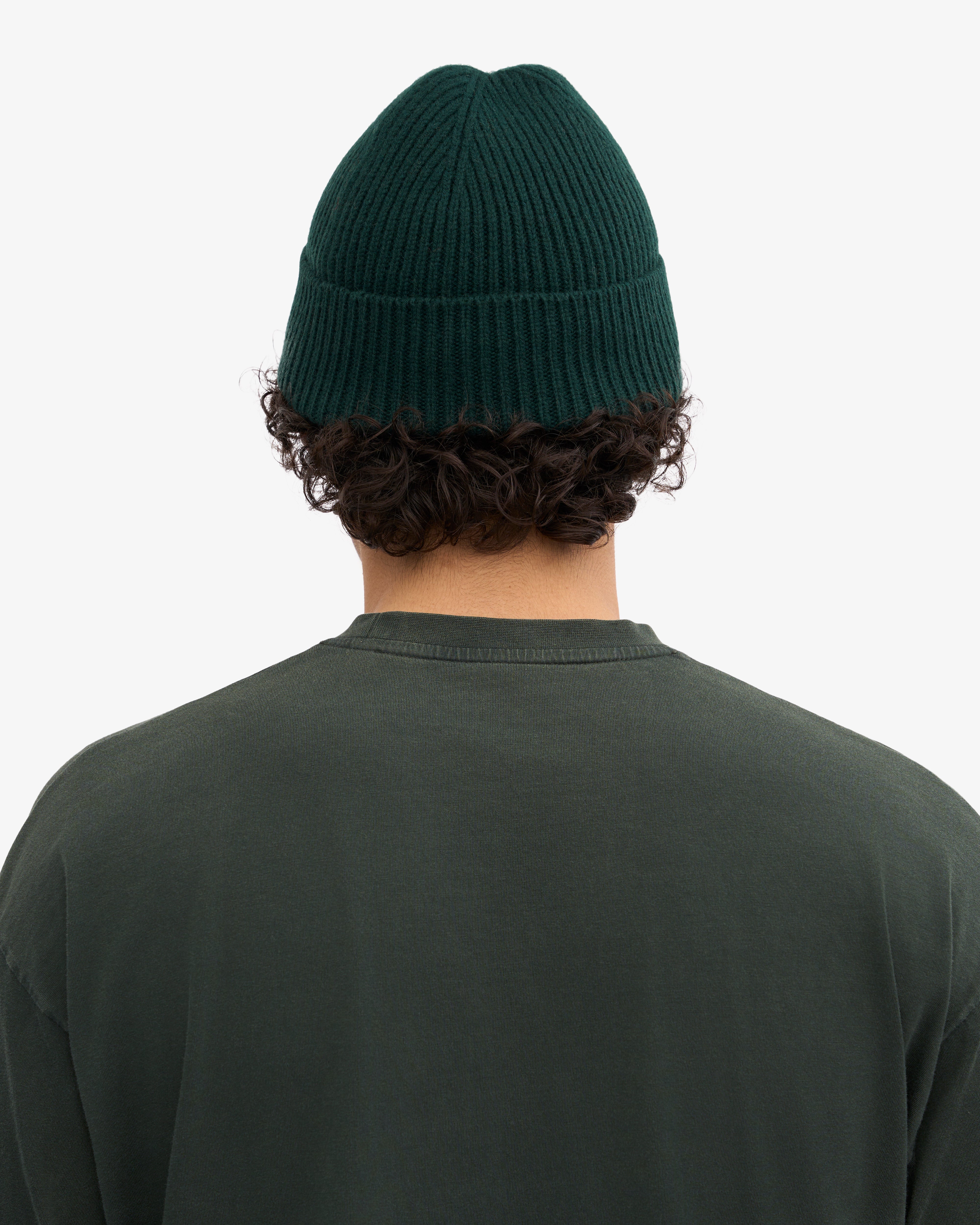 Premium Merino Wool Beanie for Men & Women - Soft Warm Winter Hat in Emerald Green - Perfect for Skiing, Hiking & Outdoor Activities