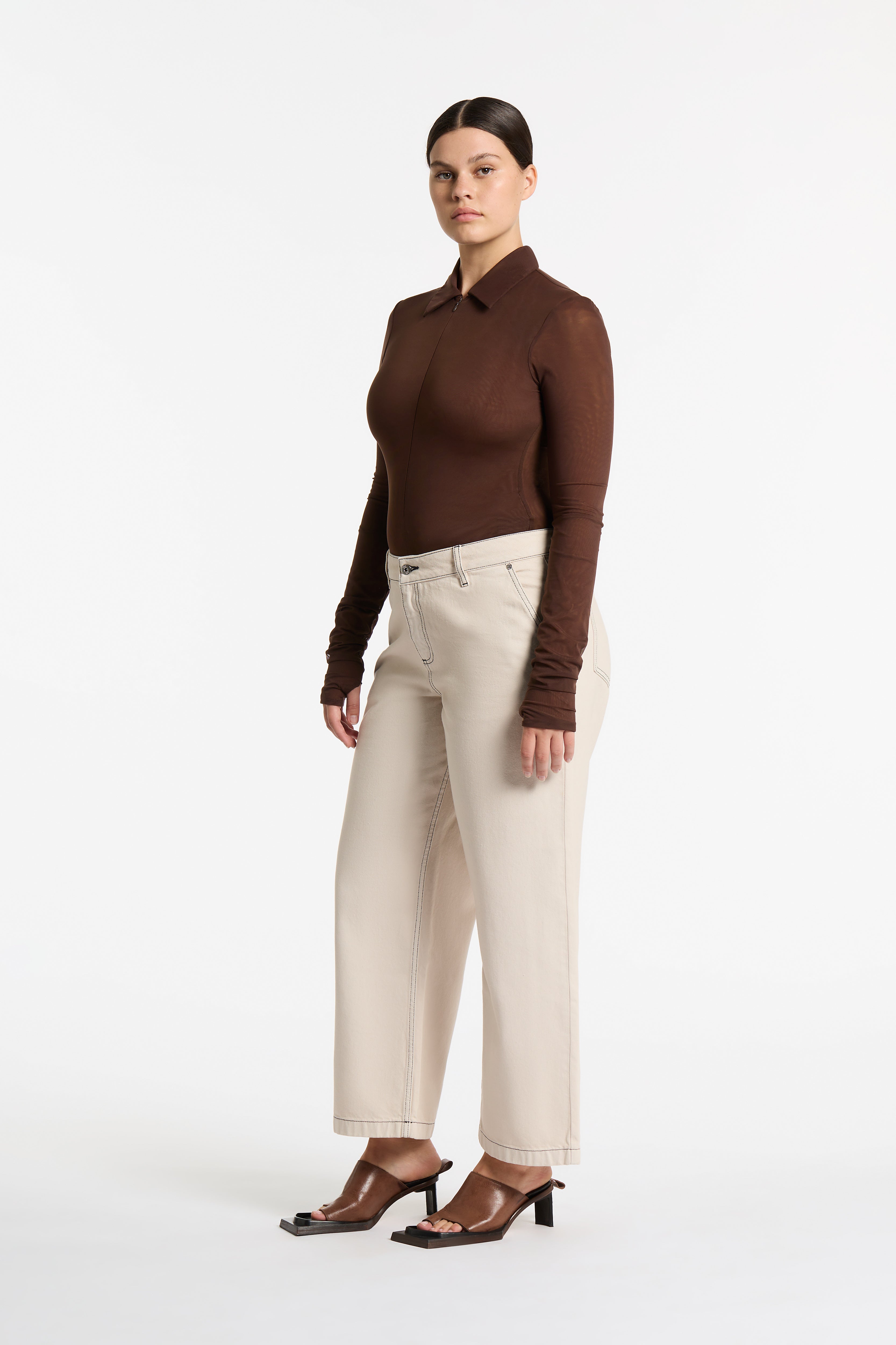 Orlan Mid Rise Jeans for Women - Comfortable Stretch Denim Pants | Perfect for Casual Wear, Office & Everyday Outfits