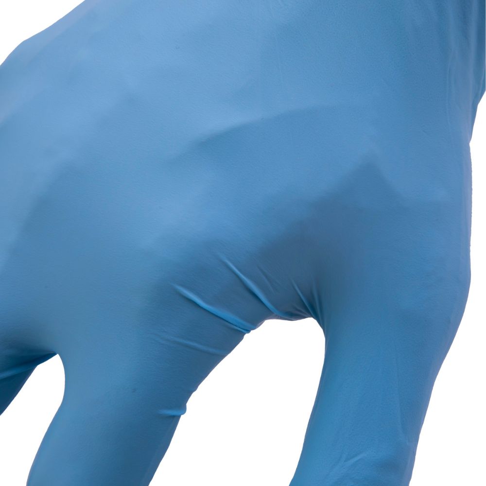 212 Performance NTG 03 008 Disposable 5mil Blue Nitrile Gloves (Latex Free), Small (100 Count) - Powder-Free, Chemical Resistant Safety Gloves for Medical, Cleaning, Food Handling & Industrial Use